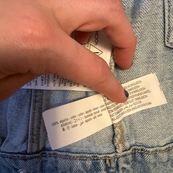 Zara Kids Light Wash Jean Jacket Size 6-7 - Picture 5 of 5